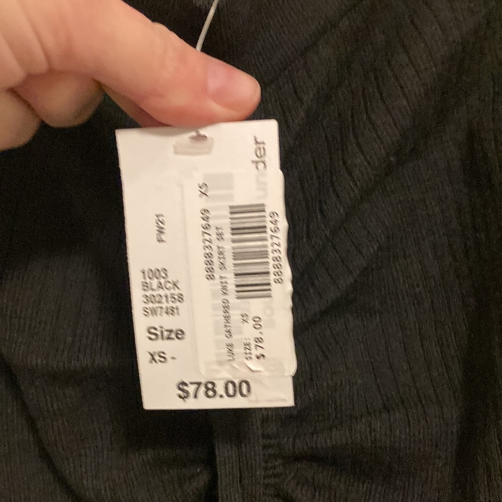 NWT Luke knit skirt in blacks size XS - Picture 5 of 6